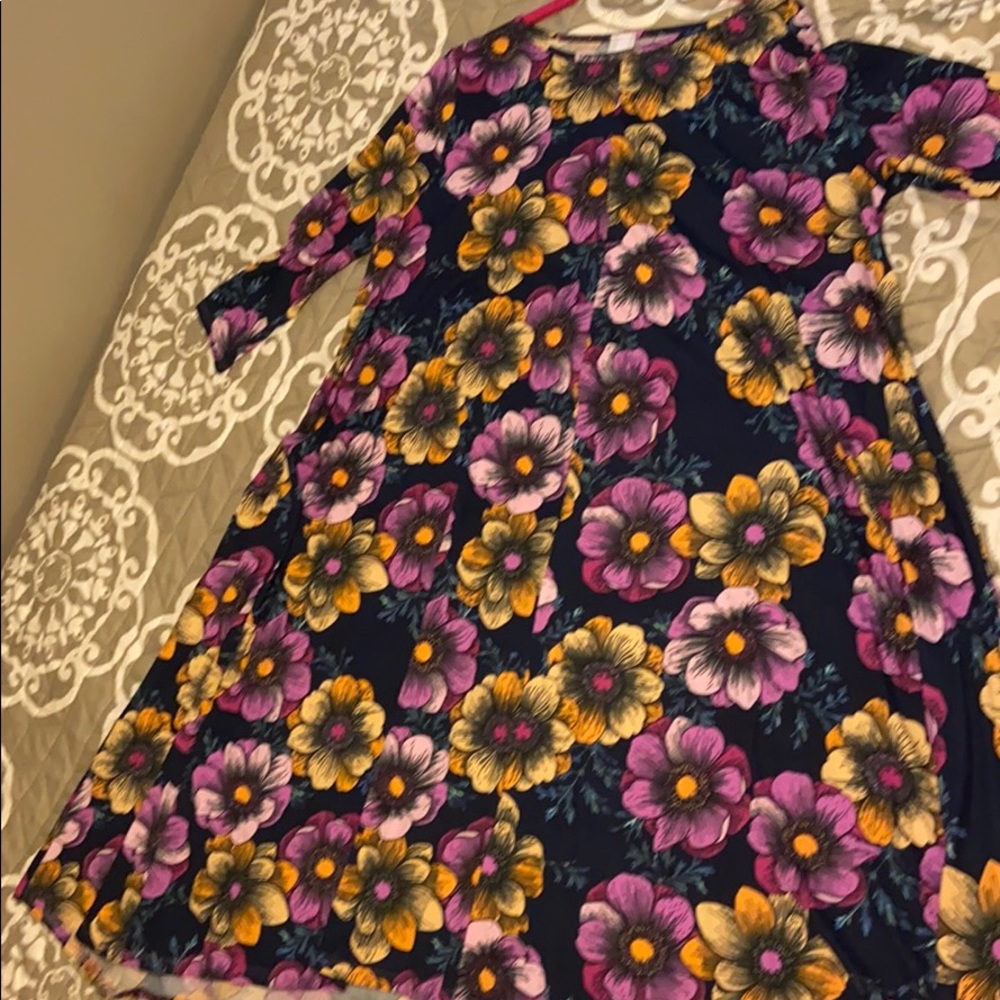 Hi-Low Floral Plus Dress
